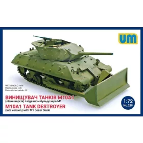   Unimodels UM229 M10A1 tank destroyer (late)with M1 dozer blade (1/72)