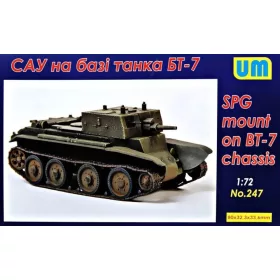 Unimodels UM247 SPG based on the BT-7 chassis (1/72)