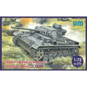   Unimodels UM272 Pz.Kpfw III Ausf.L German tank with protective screen (1/72)