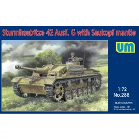   Unimodels UM288 Sturmhaubitze 42 Auf.G w. Saukopf mantle (1/72)