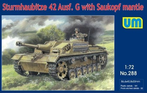 Unimodels UM288 Sturmhaubitze 42 Auf.G w. Saukopf mantle (1/72)