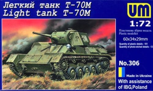 Unimodels UM306 Light tank T-70M (1/72)