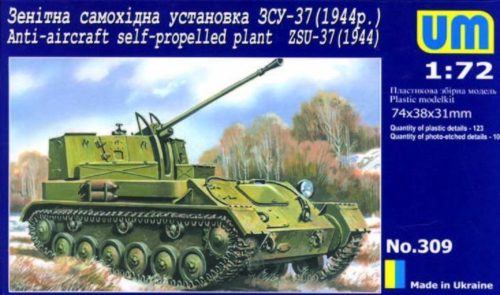 Unimodels UM309 ZSU-37 (1944) Anti-Aircraft self propelled plant (1/72)