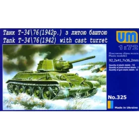Unimodels UM325 T-34/76 (1942) öntött toronnyal makett
