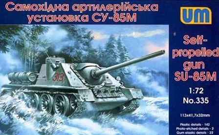 Unimodels 335 Soviet SU-85M Self-propelled gun 1/72 harckocsi makett