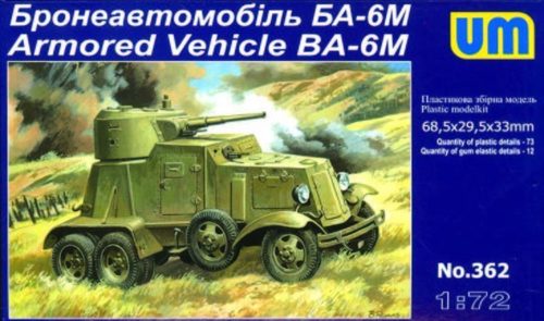 Unimodels UM362 BA-6M Armored Vehicle (1/72)