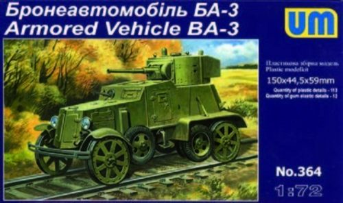 Unimodels UM364 Armored Vehicle BA-3ZD Soviet (1/72)