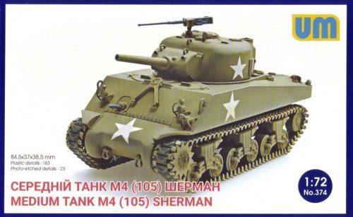 Unimodels UM374 M4(105) medium tank (1/72)