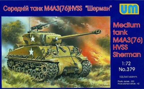 Unimodels UM379 Medium tank M4A3(76)W HVSS (1/72)