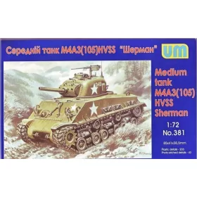Unimodels UM381 Medium tank M4A3(105) HVSS (1/72)