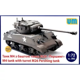 Unimodels UM382 M4 Tank with turret M26 Pershing Tank (1/72)