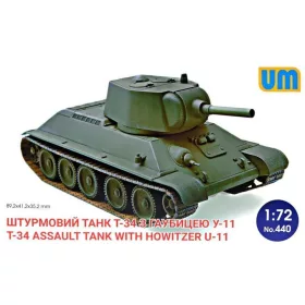Unimodels UM440 T-34 Assault tank with howitzer U-11 (1/72)