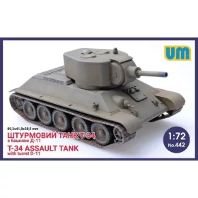 Unimodels UM442 T-34 Assault tank with turret D-11 (1/72)