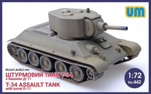 Unimodels UM442 T-34 Assault tank with turret D-11 (1/72)