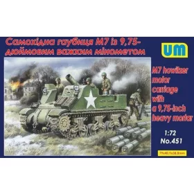   Unimodels UM451 M7 howitzer motor carriage with a 9,75-inch heavy mortar (1/72)