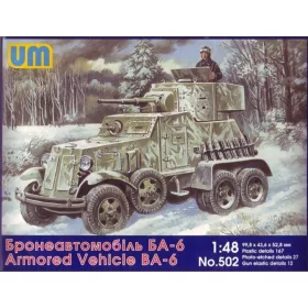 Unimodels UM502 BA-6 Soviet armored vehicle (1/48)