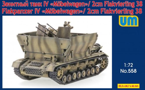 Unimodels UM558 Flakpanzer IV Mobelwagen/2cm Flakvierling38 (1/72)