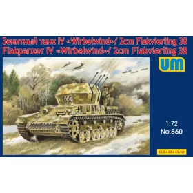   Unimodels UM560 Flakpanzer IV "Wirbelwind"/2cm Flakvierling 38 (1/72)