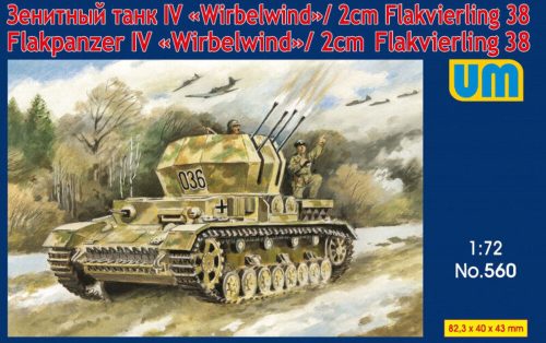 Unimodels UM560 Flakpanzer IV "Wirbelwind"/2cm Flakvierling 38 (1/72)