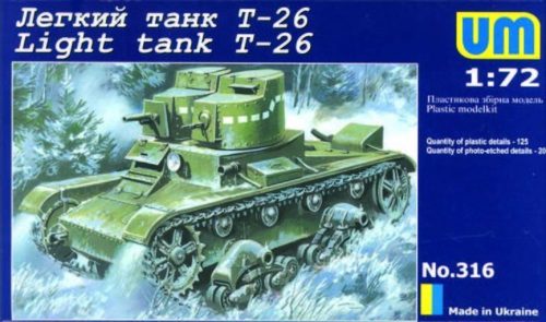 Unimodels UMT316 Light tank T-26 (1/72)