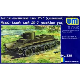   Unimodels UMT338 Wheel-Track Tank BT-2 with machine-Gun (1/72)