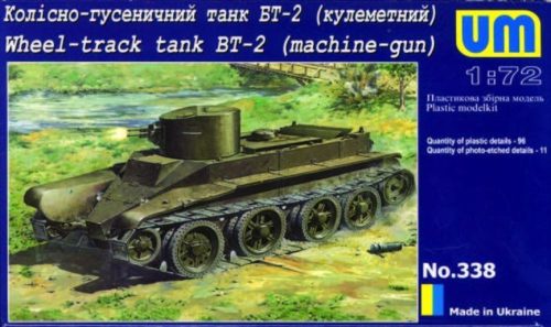 Unimodels UMT338 Wheel-Track Tank BT-2 with machine-Gun (1/72)