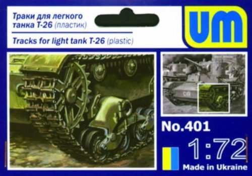 Unimodels UMT401 Ketten für Light Tank T-26 (1/72)