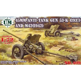   Unimodels UMT409 45mm Antitank guns 53-K (1937) and M42 (1942) (1/72)