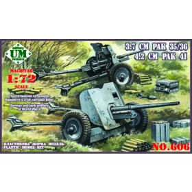   Unimodels UMT606 German Antitank guns 3.7cm PAK 35/36 and 4.2cm PAK 41 (1/72)