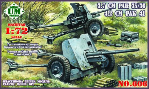 Unimodels UMT606 German Antitank guns 3.7cm PAK 35/36 and 4.2cm PAK 41 (1/72)