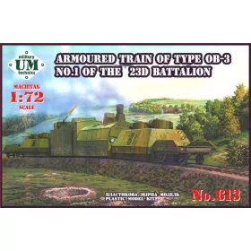   Unimodels UMT613 Armored train of type OB-3 No.1 of 23D (1/72)