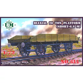 Unimodels UMT614 Biaxial 20 ton plattform (1/72)