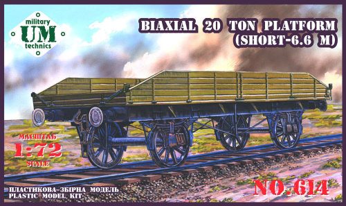 Unimodels UMT614 Biaxial 20 ton plattform (1/72)