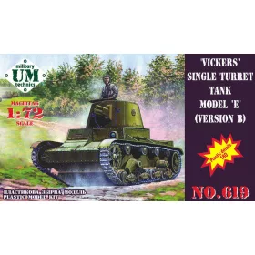   Unimodels UMT619 Vickers single turret tank modelE, ver.B (1/72)