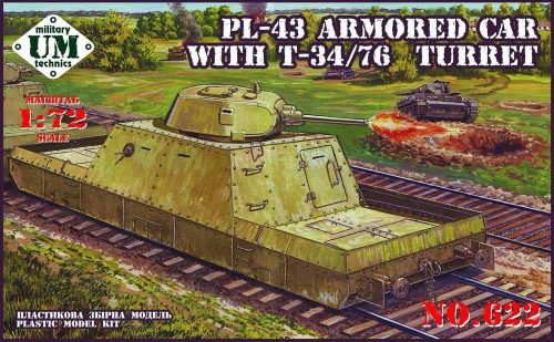 Unimodels UMT622 Pl-43 armored car with T-34/76 turret (1/72)