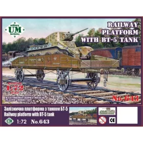 Unimodels UMT643 Railway platform with BT-5 tank (1/72)