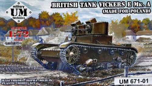 Unimodels UMT671-01 Vickers E Mk.A British tank(made f.Polan plastic tracks (1/72)