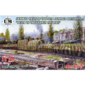   Unimodels UMT672 Death to the German Invaders Armored train of the 48th armored division#1 (1/72)