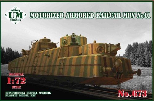 Unimodels UMT673 Motorized armored railcar MBV No.01 (1/72)