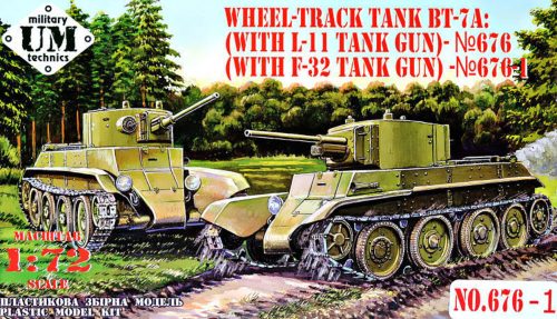 Unimodels UMT676-01 BT-7A Soviet Tank with F-32 gun (1/72)