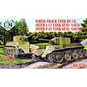 Unimodels UMT676 BT-7A Soviet Tank with L-11 gun (1/72)