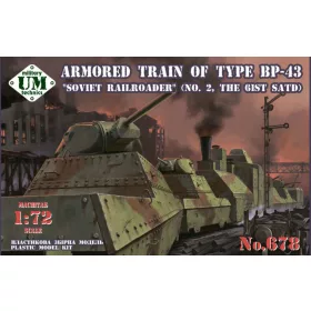   Unimodels UMT678 Armored train of type BP-43"Soviet rail- roader" (#2,the 61st. SATD) (1/72)