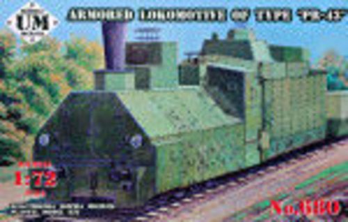 Unimodels UMT680 Armored locomotive of type "PR-43 (1/72)