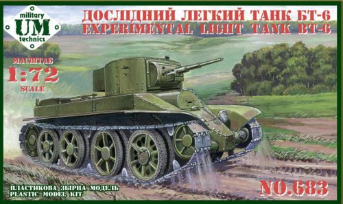 Unimodels UMT683 BT-6 Experimental light tank (1/72)