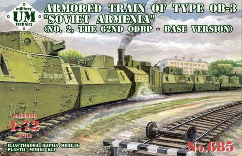 Unimodels UMT685 Armored train of type OB-3"Soviet Armenia(No.2,62th ODBP,base version) (1/72)