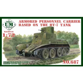  Unimodels UMT687 Armored personnel carrier based in the BT-7 tank (1/72)