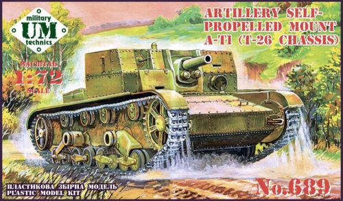 Unimodels UMT689-01 AT-1 Soviet artillery self-propelled gun, plastic tracks (1/72)