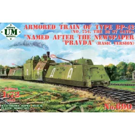   Unimodels UMT690 Armored train of type BP-42 (No.754, the 38 st SATD) "PRAVDA (1/72)