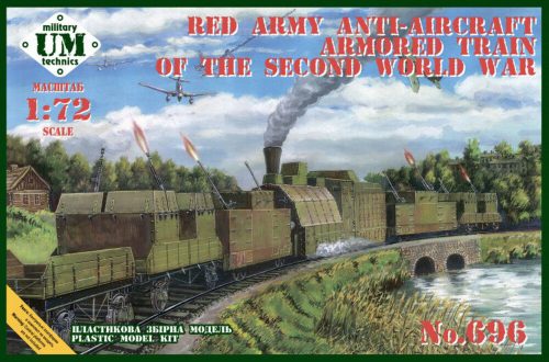 Unimodels UMT696 Red army anty-aircraft armored train of the second WWII (1/72)