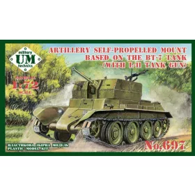   Unimodels UMT697 Artillery self-propeled mount based on the BT-7 tank (with L-11 tank gun) (1/72)